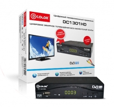 DVB-T2 цифровая приставка D-Color DC1301HD