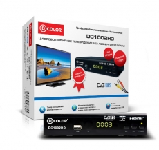 DVB-T2 цифровая приставка D-Color DC1002HD