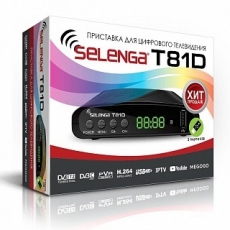 DVB-T2 цифровая приставка Selenga T81D
