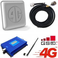 Комплект усиления Интернета 4G (LTE-1800) и телефонной связи (GSM-1800) для смартфонов и телефонов